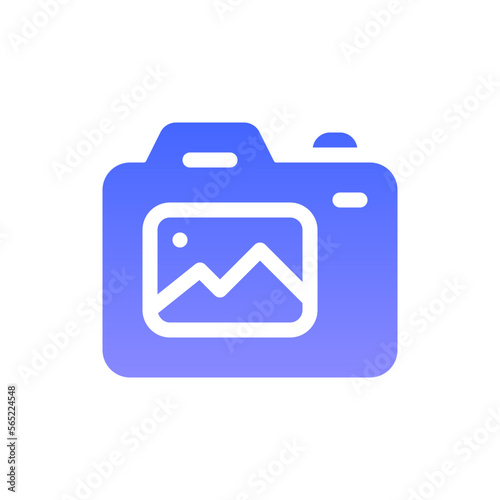 dslr flat gradient icon