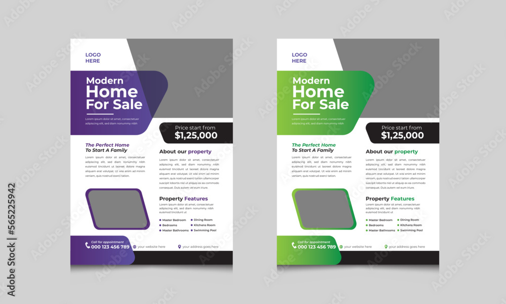 Modern real estate flyer design templates for your business Modern real estate flyer design templates for your business
