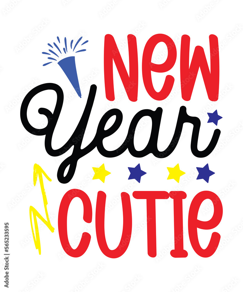 New Years SVG Vector, New Years cut file,New Year's Eve Quote, Nye Decor, Happy New Year Clip Art, New Year,LEOCOLOR,Happy New Year SVG Bundle, Hand Lettered SVG, New Year Sublimation