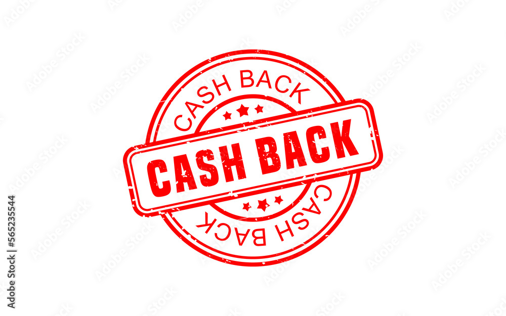 CASH BACK rubber stamp with grunge style on white background CASH BACK rubber stamp with grunge style on white background