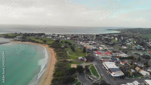 Areal View Of Apollo Bay, Victoria, Australia  photo