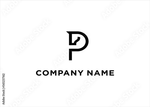 Letter p horse logo design template inspiration vector illustration