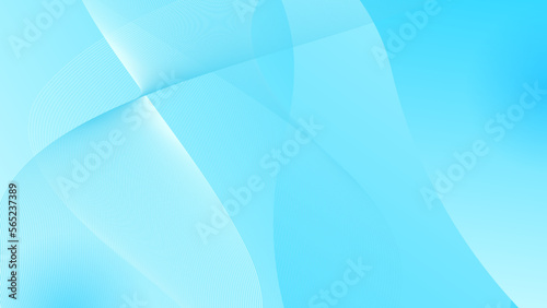 Wallpaper Mural Abstract pastel blue wavy modern style background. Torontodigital.ca