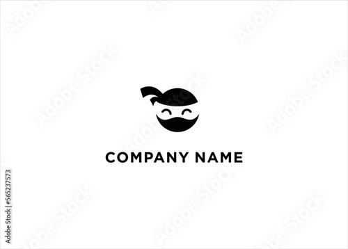 Ninja logo illustration