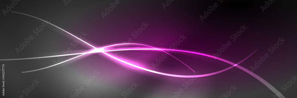 Blue neon glowing lines, magic energy space light concept, abstract background wallpaper design Blue neon glowing lines, magic energy space light concept, abstract background wallpaper design
