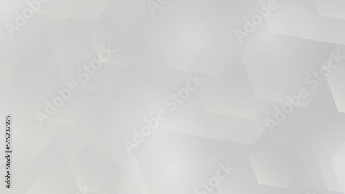 Vector abstract light grey hexagon background. Light and shadow vector.