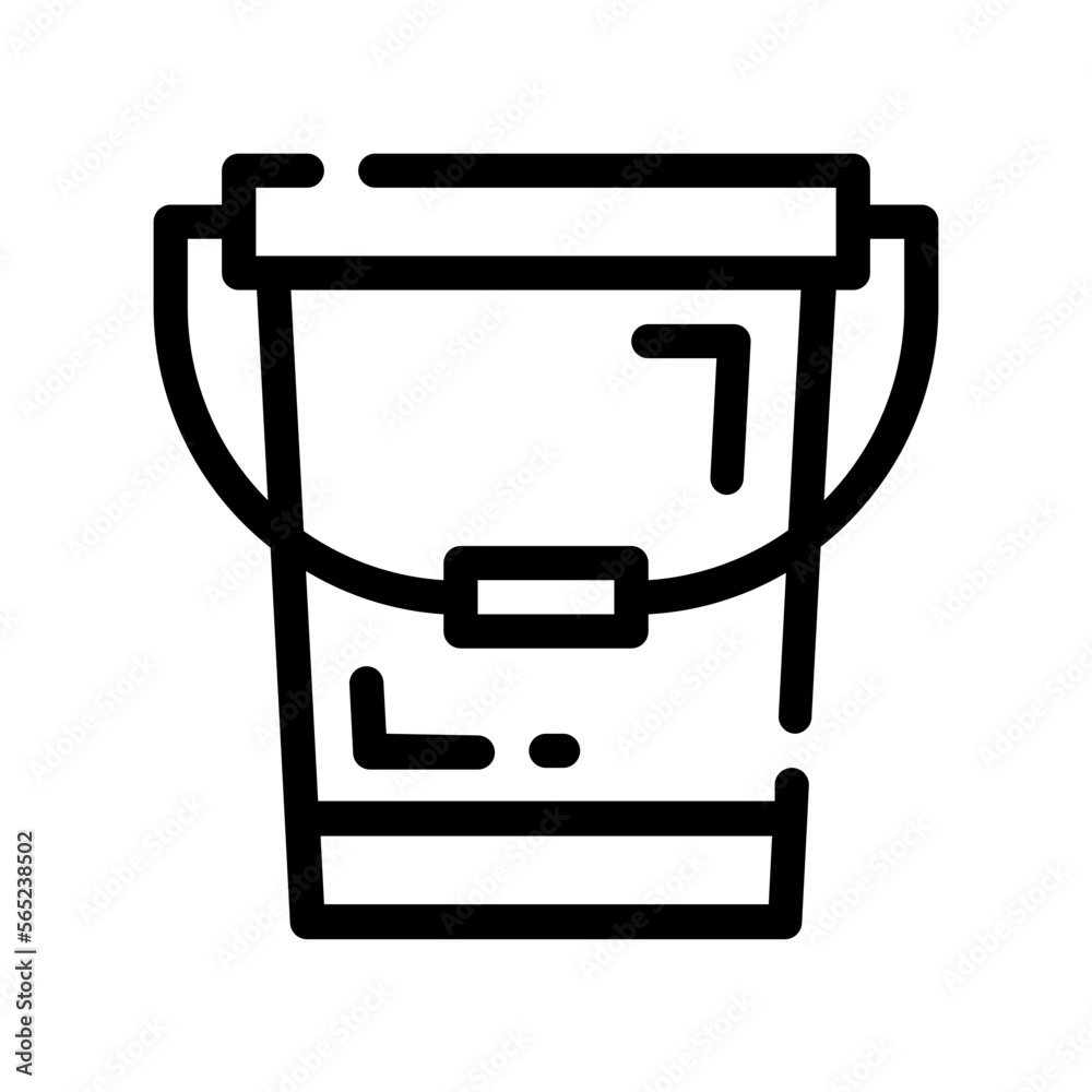 bucket line icon bucket line icon