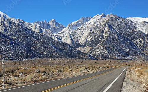 Road in Alabama Hills - Sierra Nevada, California