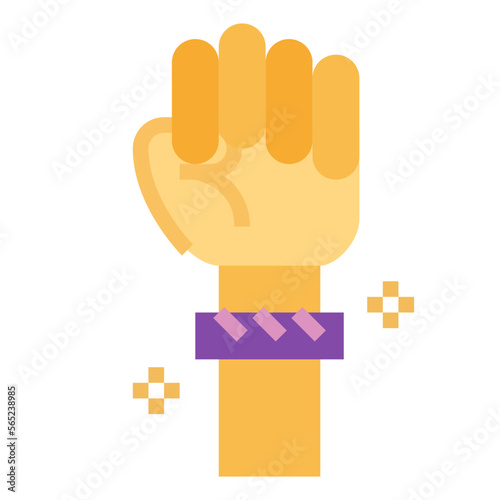 wristband flat icon style