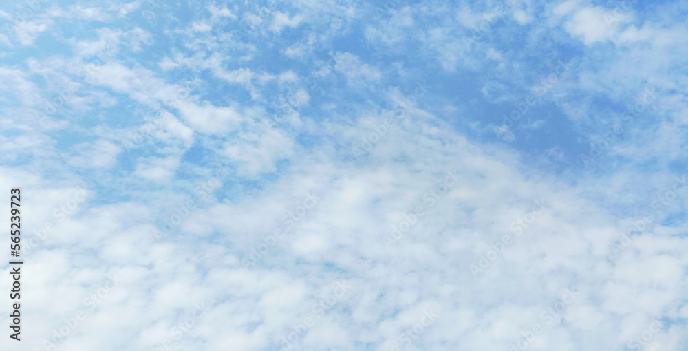 blue sky background with white clouds. 