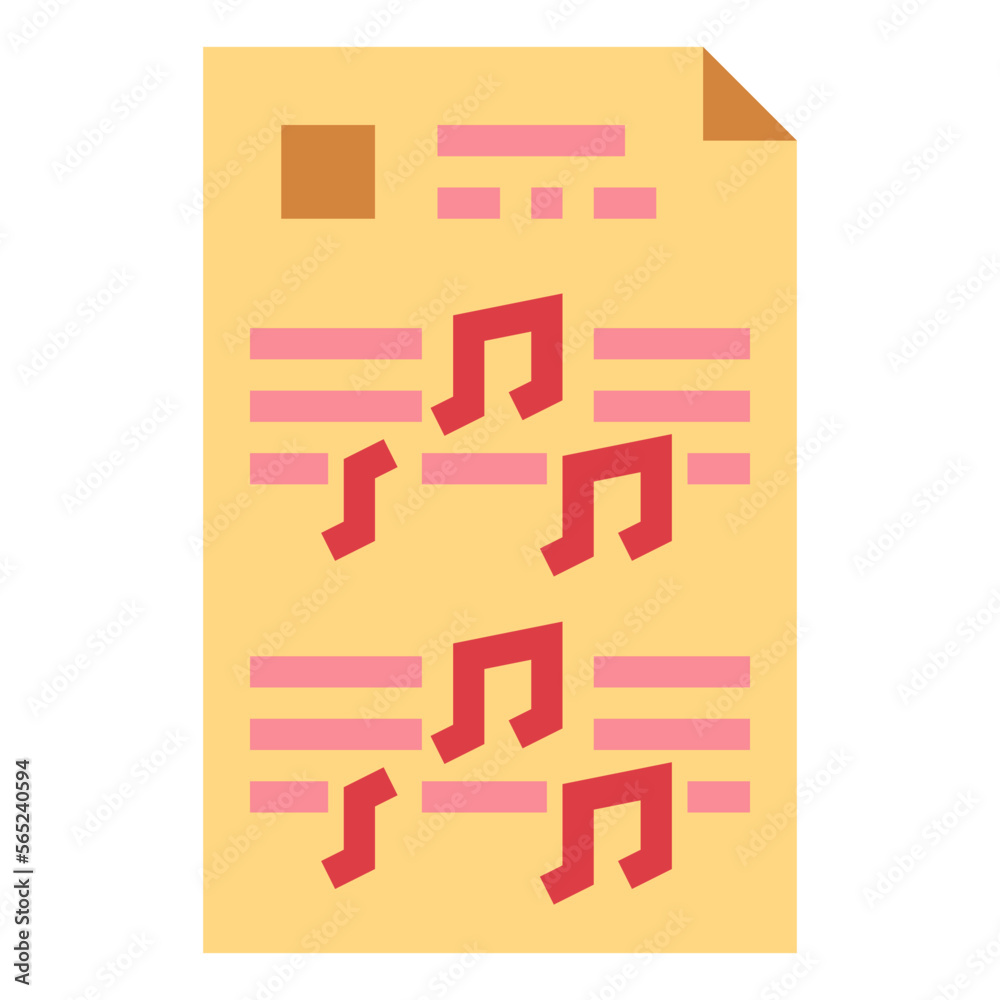 sheet flat icon style sheet flat icon style