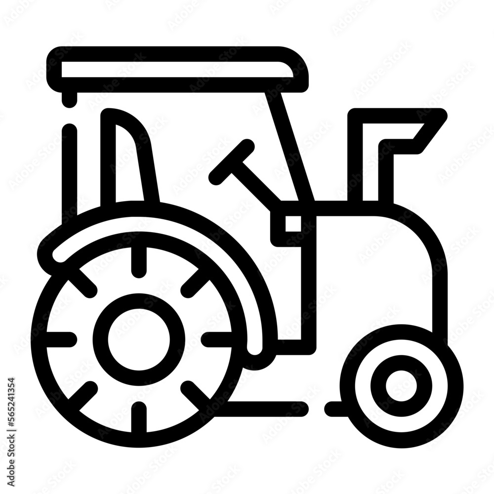 tractor line icon tractor line icon