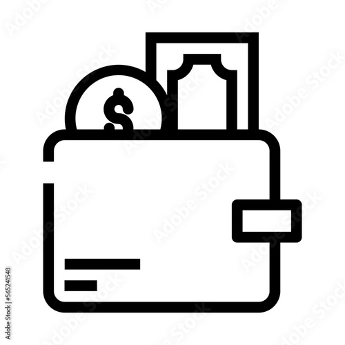 wallet line icon