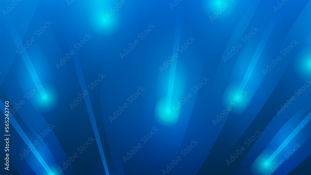 Blue digital background with sparkling blue light particles and areas ...
