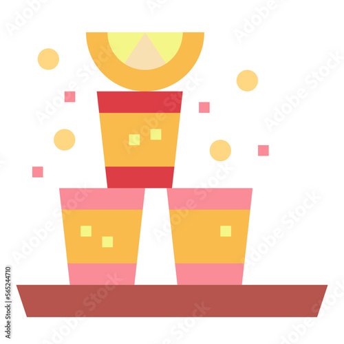 vodka flat icon style