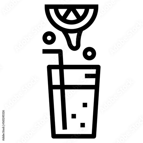 vitamin c line icon style