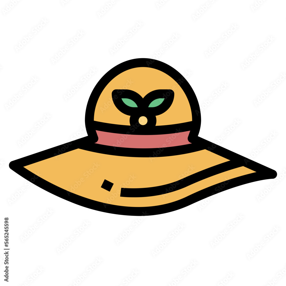 hat filled outline icon style hat filled outline icon style
