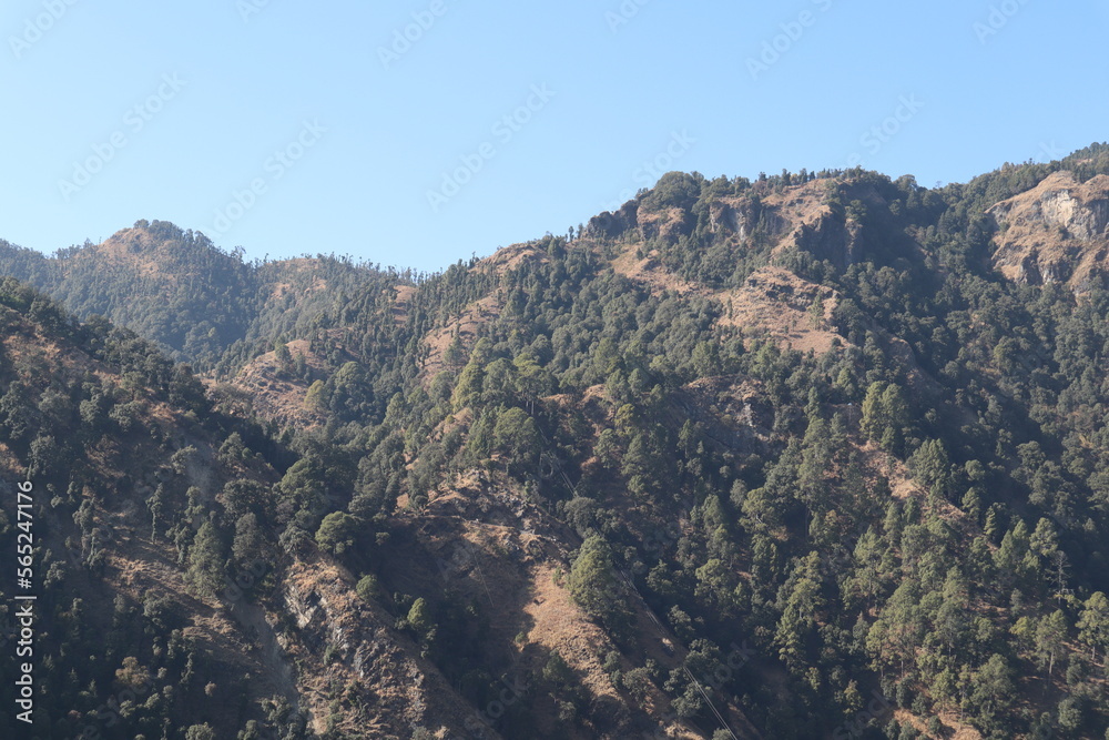 Fototapeta premium view from the top of mountain