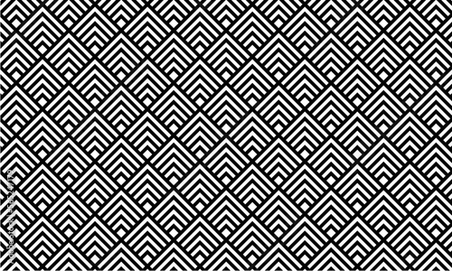 Seamless pattern background geometric with square black and white style. Simple background.