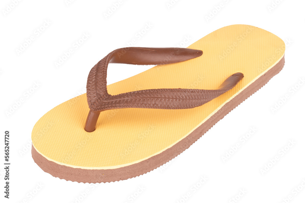 sandals flip flops color brown isolated on white background sandals flip flops color brown isolated on white background