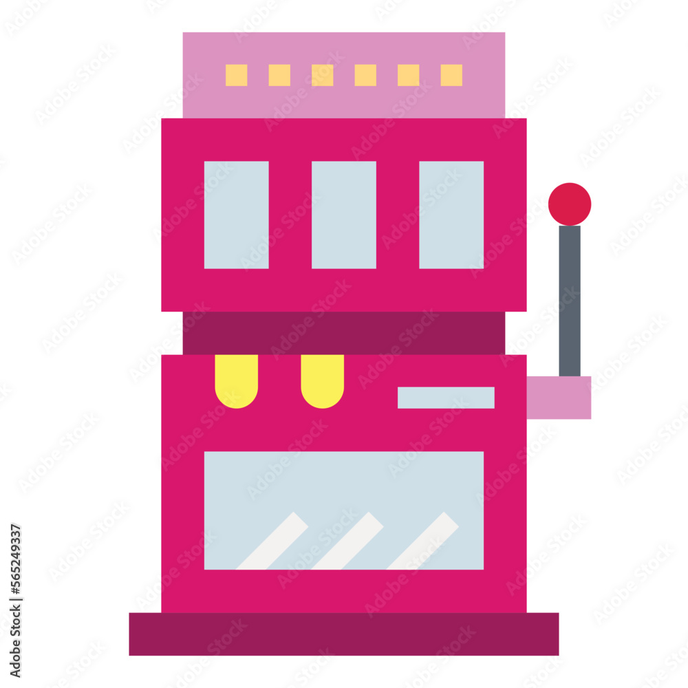 slot machine flat icon style slot machine flat icon style