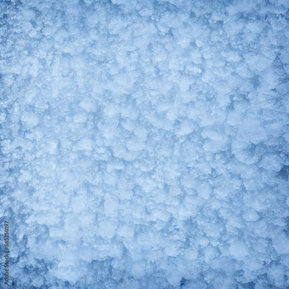 Fototapeta premium Abstract blue ice texture background. Generative AI