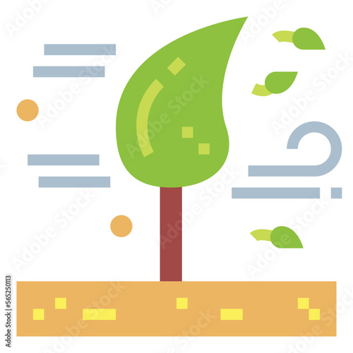 wind flat icon style