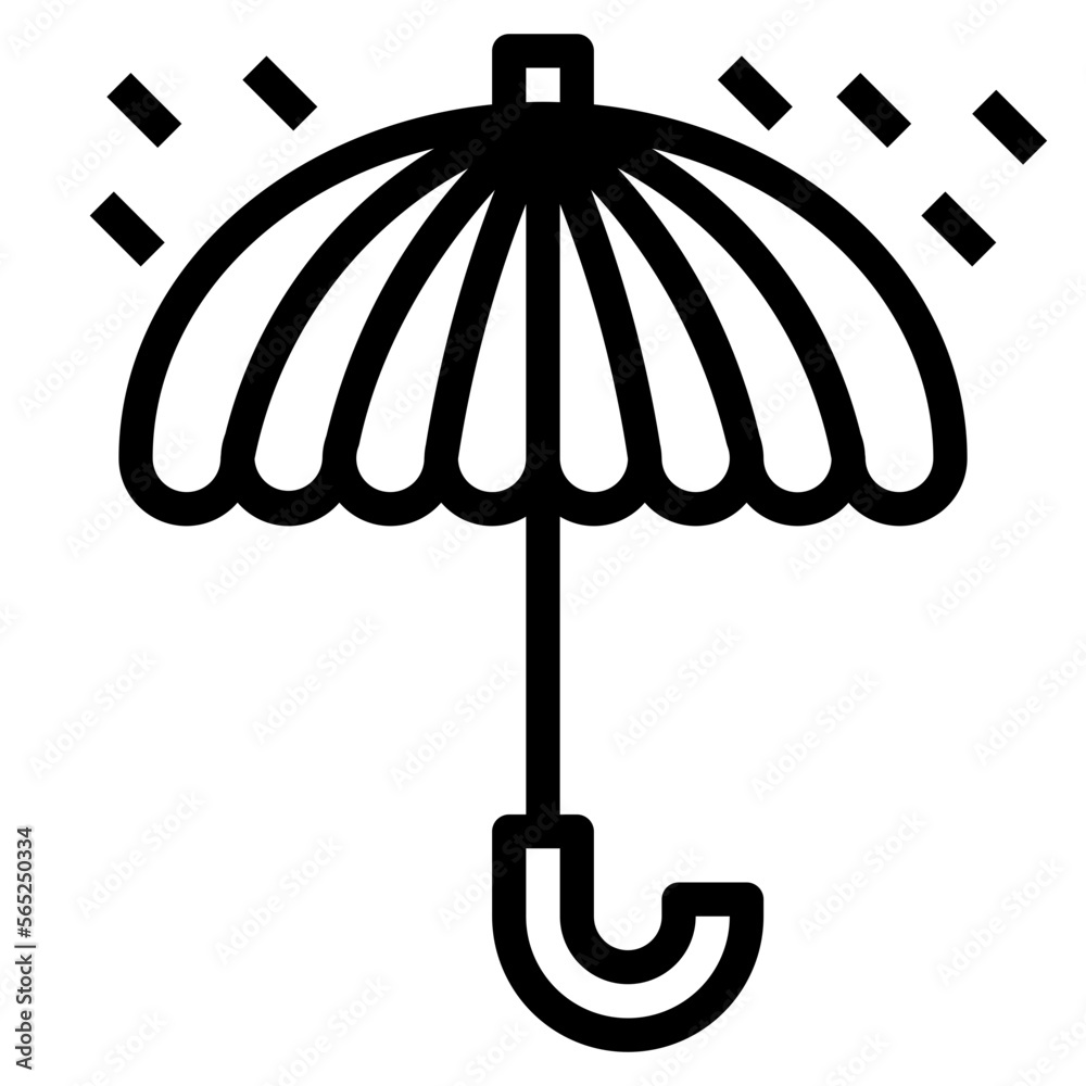 umbrella line icon style umbrella line icon style