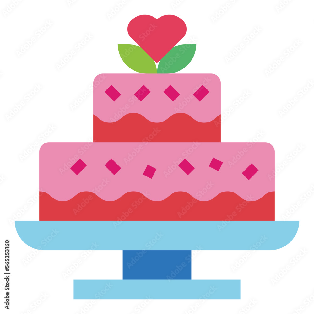 cake flat icon style cake flat icon style
