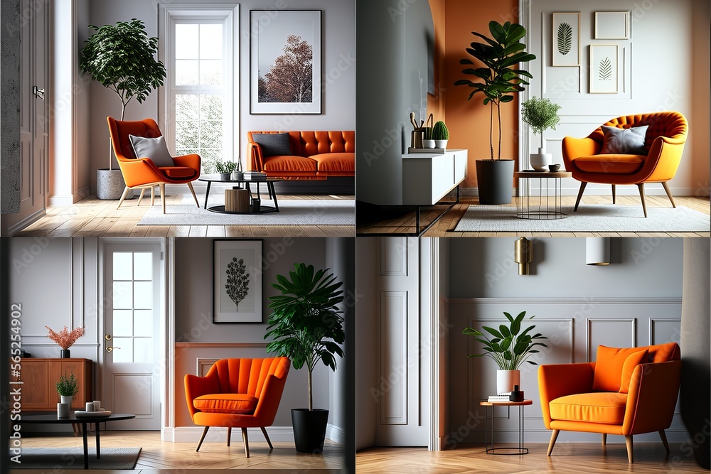 3D Generative AI Renderings of a Minimalist Apartment with Unique and ...