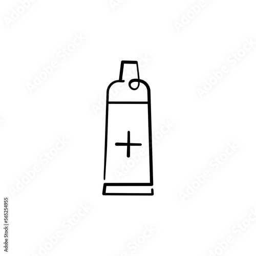 Ointment Line Style Icon Design