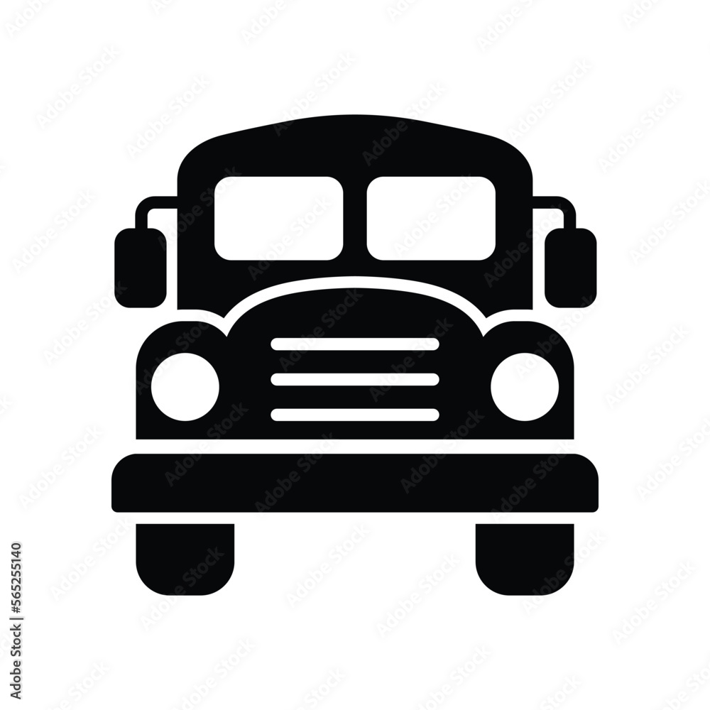 Bus icon vector on trendy design