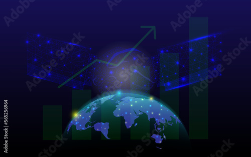 investment success background .Business illustration