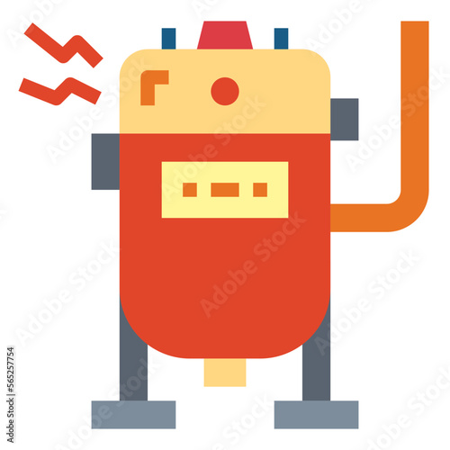boiler flat icon style
