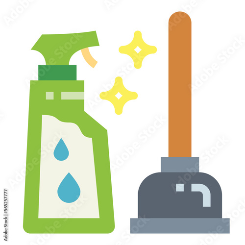 cleaner flat icon style