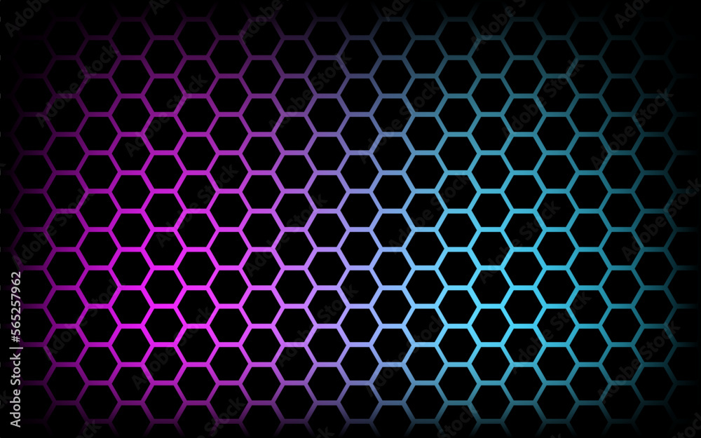 Hexagonal abstract technology background Hexagonal abstract technology background