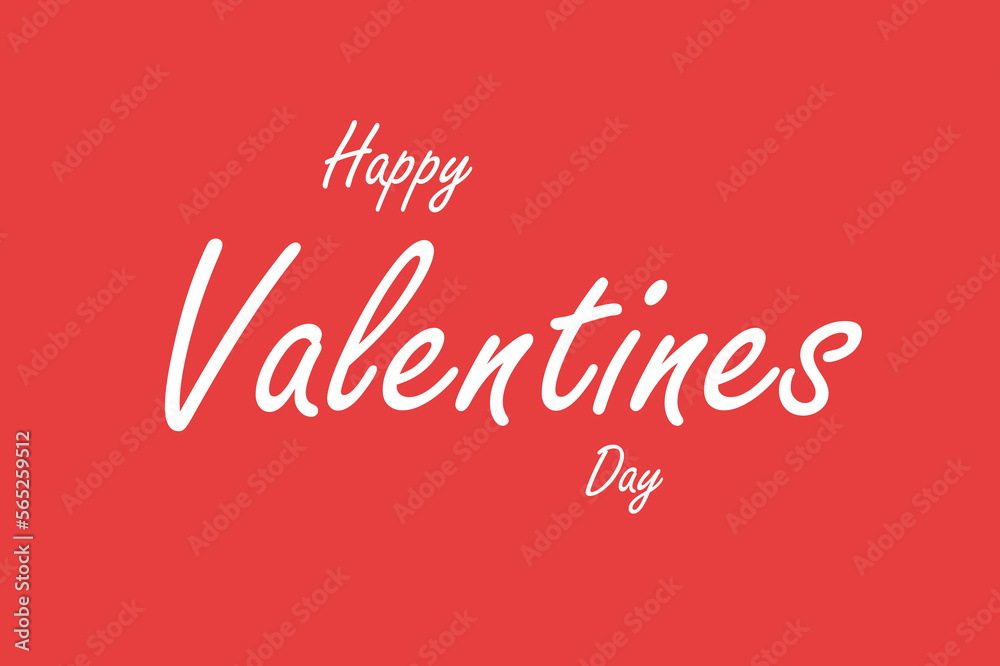 Lettering Happy Valentines Day banner. Valentines Day greeting card template with typography text happy valentine`s day and red heart and line on background. Lettering Happy Valentines Day banner. Valentines Day greeting card template with typography text happy valentine`s day and red heart and line on background.