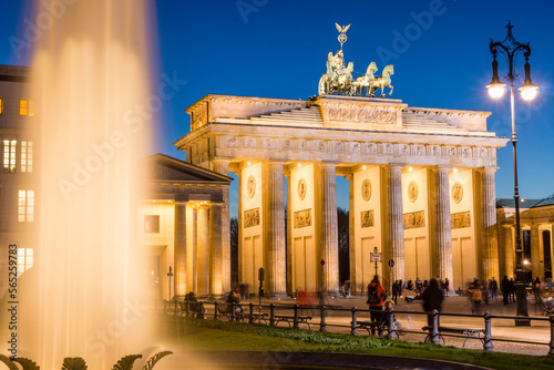 Ornamental quadriga, Brandenburg Gate, designed by architect Carl Gotthard Langhans, Berlin, Germany, europe photo