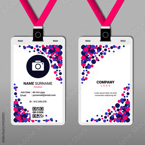 Abstract ID Card Design for Business or Company