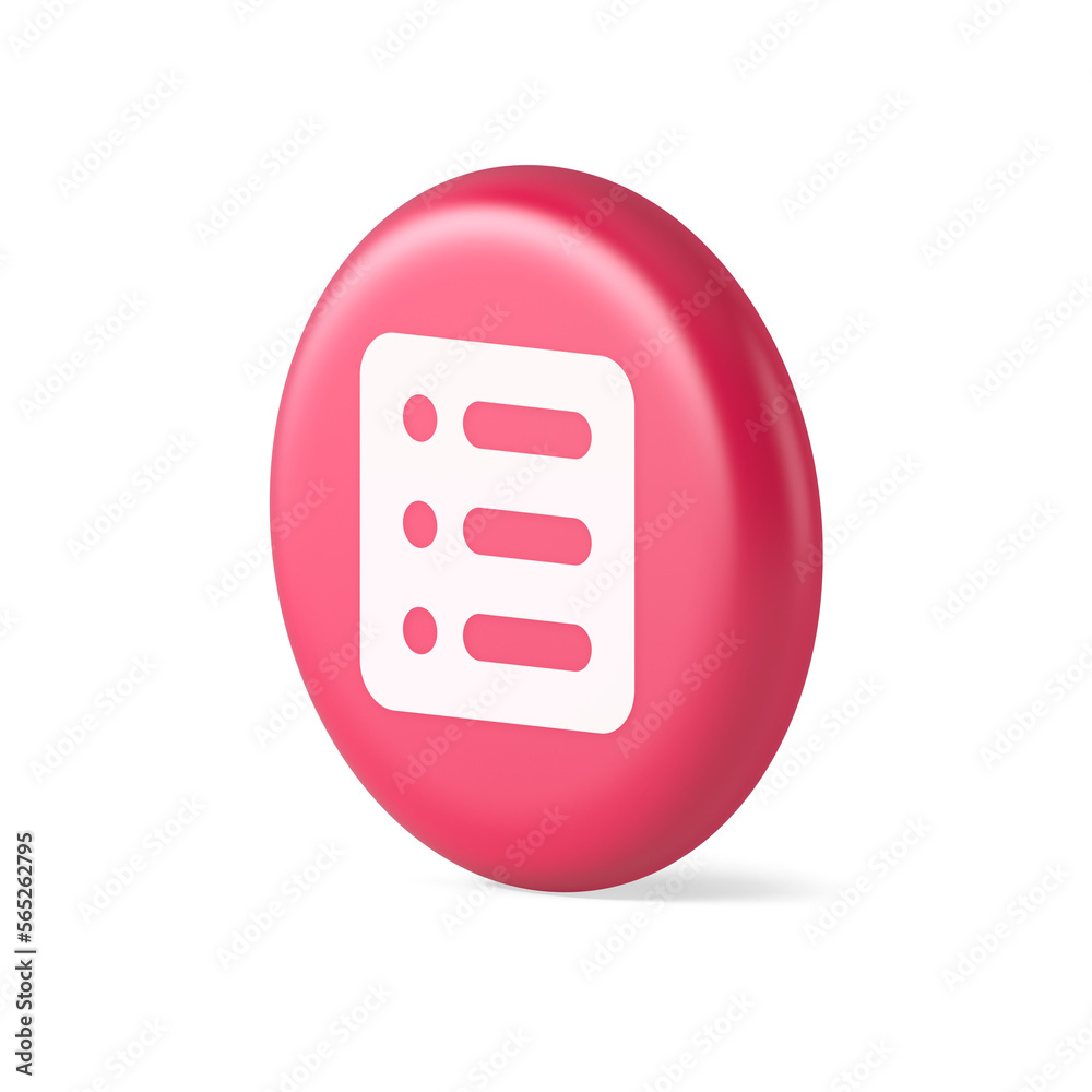 To do list agenda important message button planner business organizer time management 3d realistic icon To do list agenda important message button planner business organizer time management 3d realistic icon