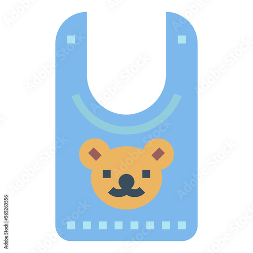 bib flat icon style