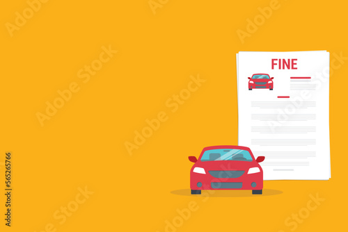 Traffic ticket. Fine for traffic or parking violation.	
