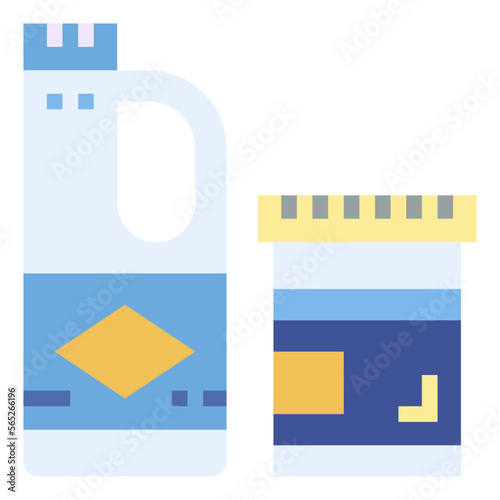 bleach flat icon style