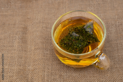 Herbal tea with homeopathic products photo