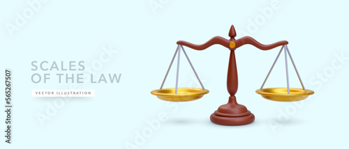 Scales of the law, justice and fairness