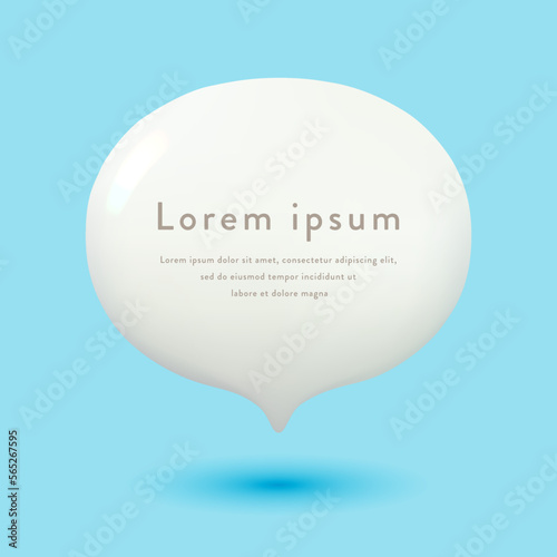 blue background with speech bubble