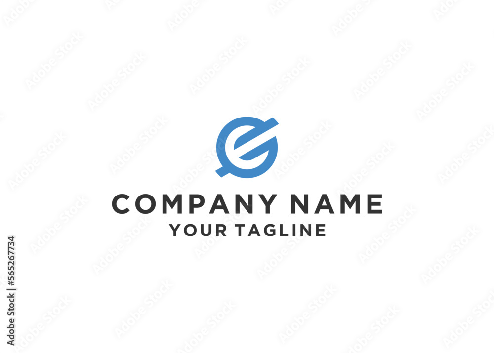 EG letter logo design vector illustration	
