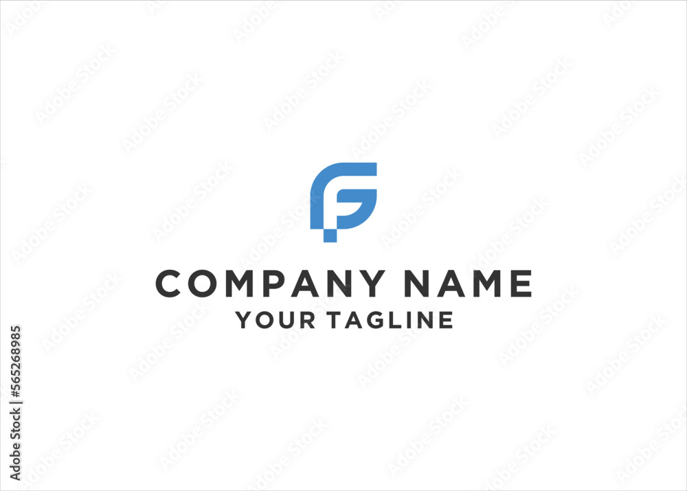 FG letter logo design vector illustration	
