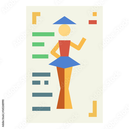 fashion flat icon style