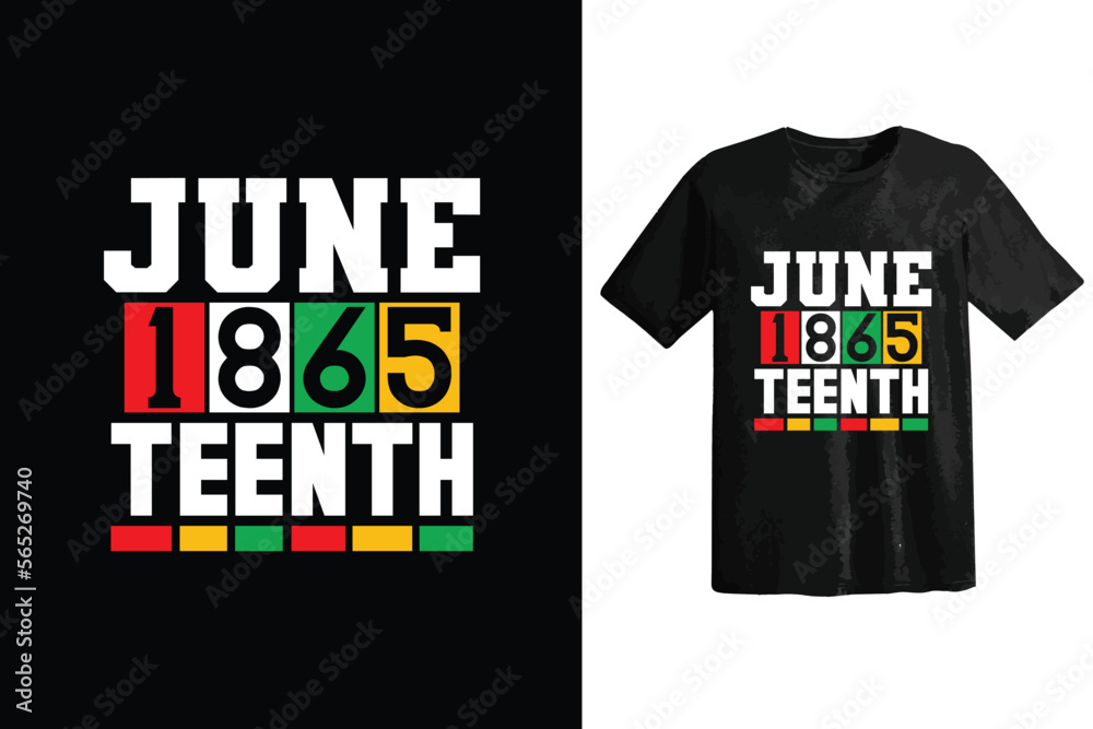 Naklejka premium Juneteenth Day T Shirt Design